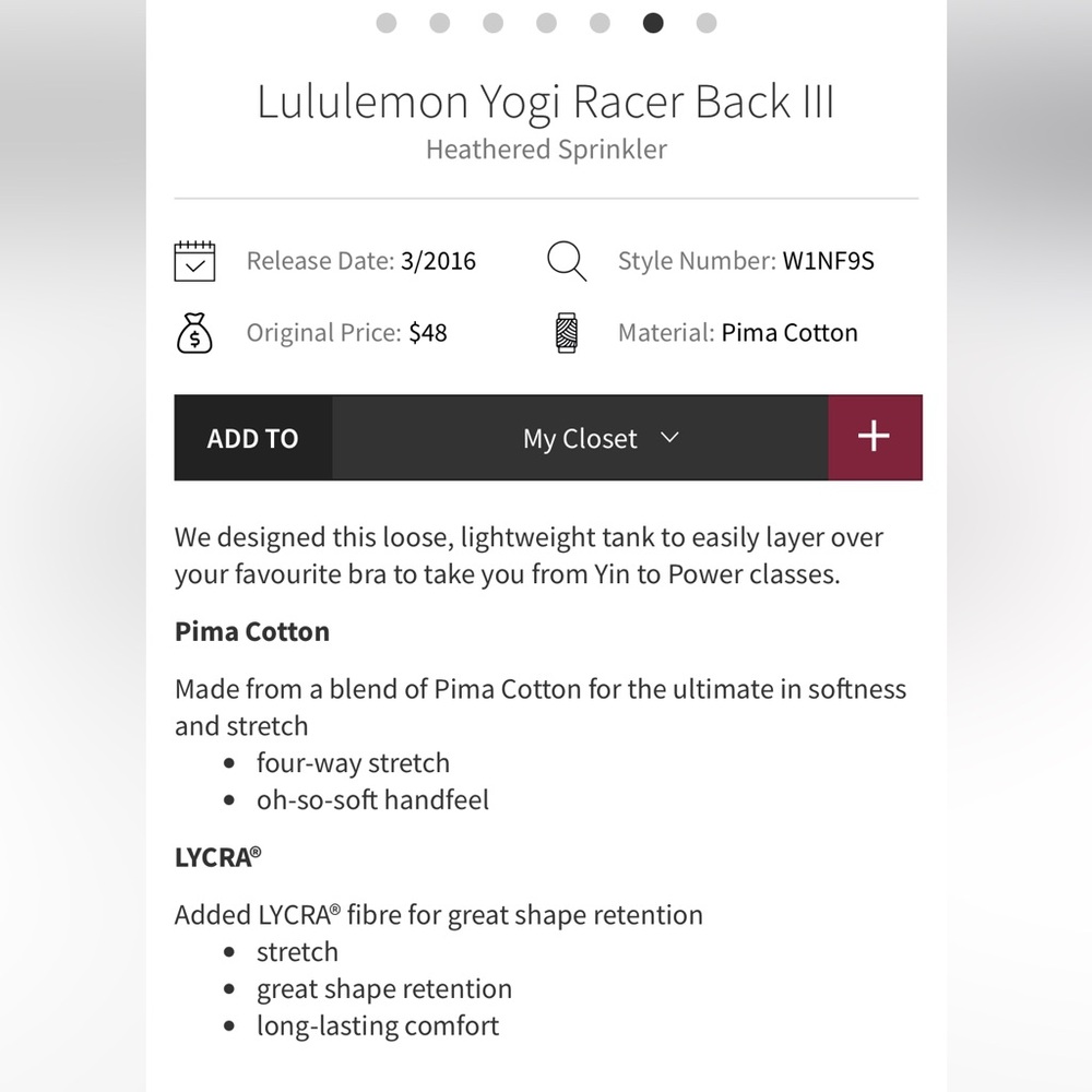 Lululemon Yogi Racer Back III - Picture 12 of 12